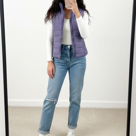 Purple Puffer Minimalist Layering Vest - Picture 1 of 2